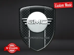 GMC Pegatina Relieve Auto Resistente Premium Minimalista